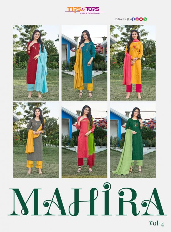 Tips & Tops Mahira 4 Designer Festive Wear Readymade Salwar 